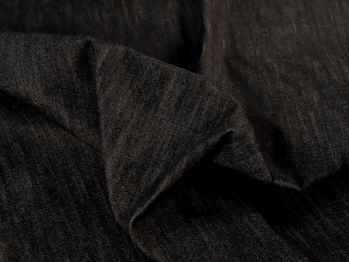 Dressmaking Fabric | Tedmond 9oz Selvedge Denim - Black| Fabric Godmother