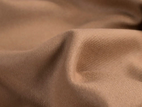 Dressmaking Fabric |Zeena Wool & Cashmere Coating - Light Brown | Fabric Godmother