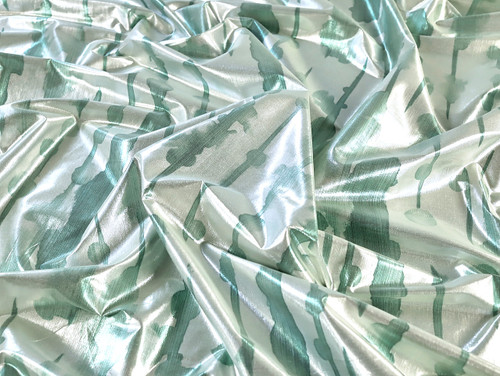Dressmaking Fabric | Florencia Lurex Viscose Taffeta - Silver | Fabric Godmother