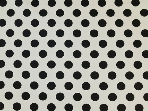 Dressmaking Fabric | Kit Polka Dot Denim - Ivory | Fabric Godmother