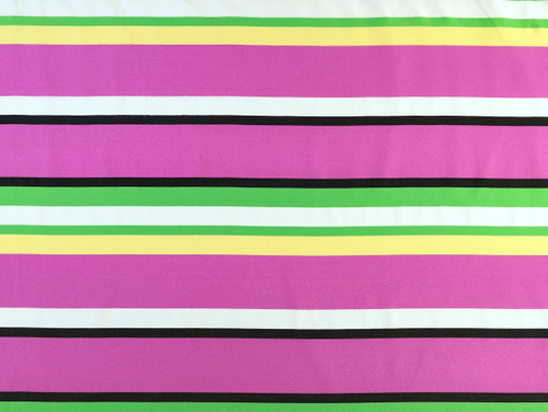 Dressmaking Fabric | Loretta Stripe Matte Satin - Purple | Fabric Godmother 