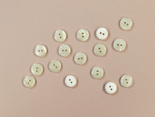 Haberdashery | Pale Yellow Button - 14mm | Fabric Godmother