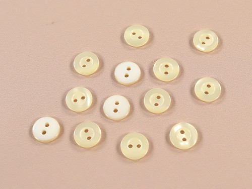 Haberdashery | Butter Yellow Button - 14mm | Fabric Godmother