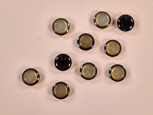 Haberdashery | Ombre Button - 18mm - Black | Fabric Godmother