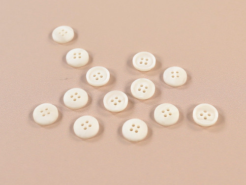Haberdashery | Marbled Button - 12mm - Cream | Fabric Godmother