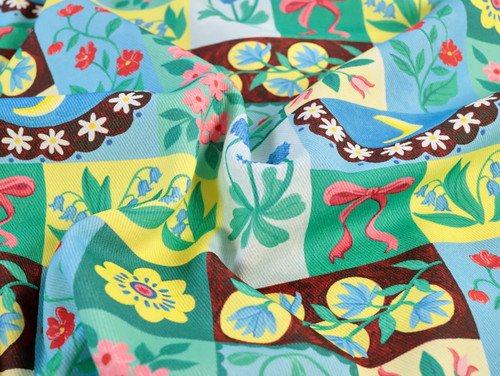 Dressmaking Fabric | Maria Denim - Azure | Fabric Godmother