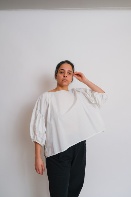 Birgitta Helmersson | Zero Waste Frill Sleeve Top | Fabric Godmother