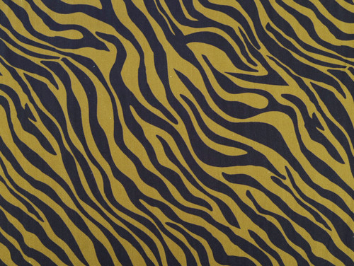 Dressmaking Fabric |  Nola Zebra Denim -  Khaki Green | Fabric Godmother