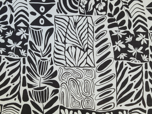 Dressmaking Fabric | Annabel Abstract Viscose - Off White | Fabric Godmother