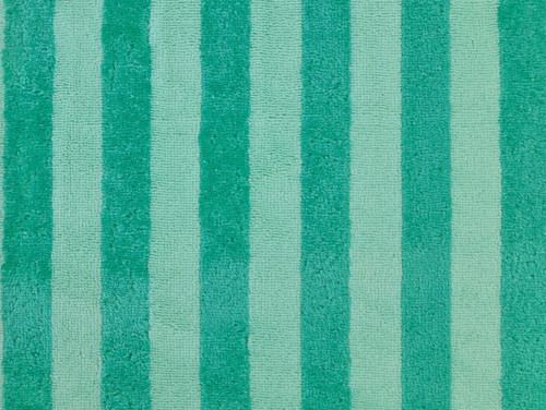 Dressmaking Fabric | Roman Stripe Cotton & Bamboo Towelling - Mint & Green | Fabric Godmother 
