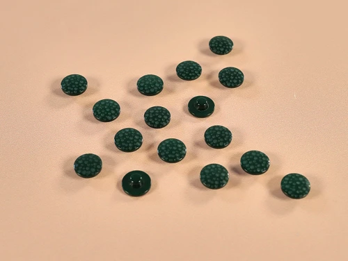 Haberdashery | Spot Shank Button - 11mm - Green | Fabric Godmother