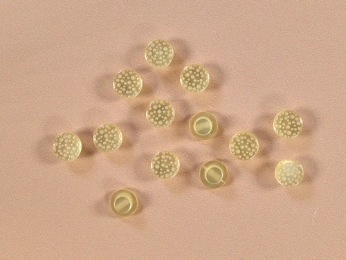 Haberdashery | Spot Shank Button - 11mm - Yellow | Fabric Godmother