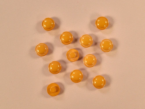 Dressmaking Fabric | Shank Button - 16mm - Orange | Fabric Godmother 