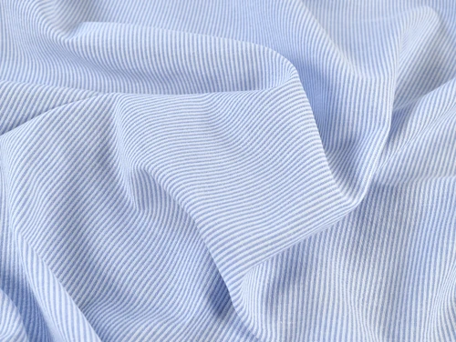 Dressmaking Fabric | Bode Yarn Dyed Stripe Cotton - Blue | Fabric Godmother