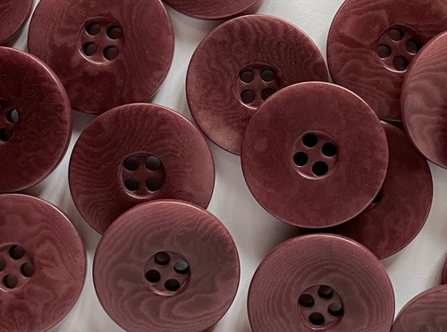 Haberdashery | Corozo Buttons - 23mm - Burgundy | Fabric Godmother