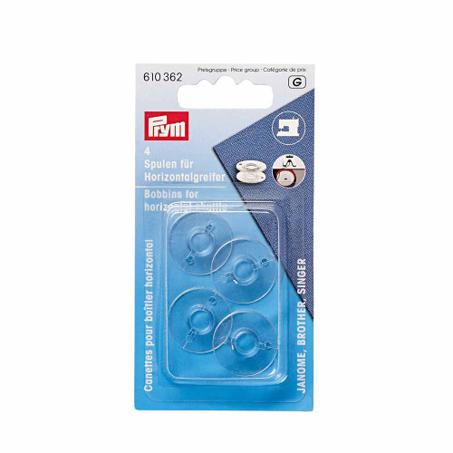 Prym Clear Bobbins - 4 Pack