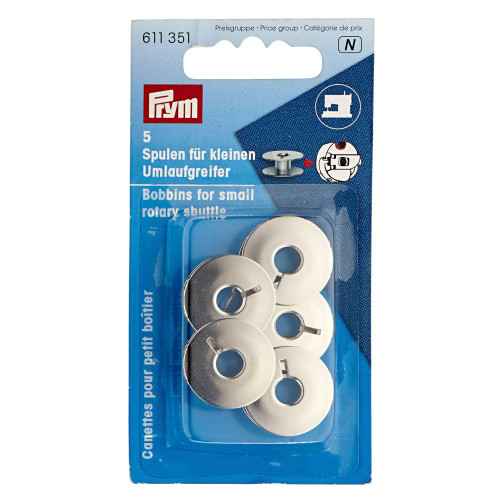 Prym Metal Steel Bobbins - 5 Pack