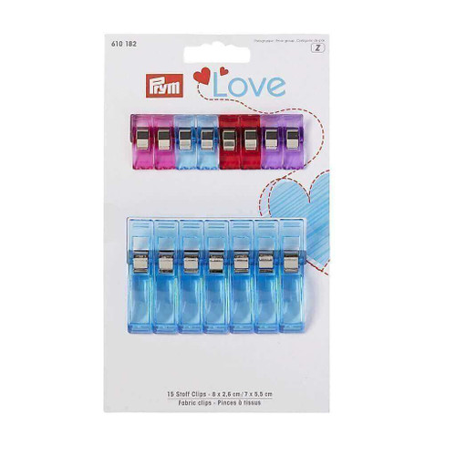 Prym Love Fabric Clips - 15 Pack