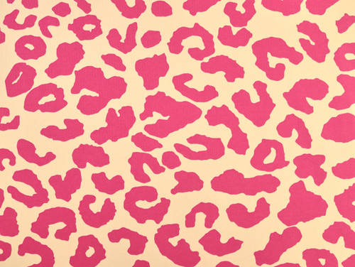 Dressmaking Fabric | Comet Animal Print Sweatshirt Fleece - Cream & Pink | Fabric Godmother