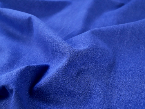Dressmaking Fabric | Riviera Viscose & Linen - Cobalt | Fabric Godmother