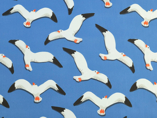 Dressmaking Fabric | Seagull Cotton Lawn - Cobalt | Fabric Godmother