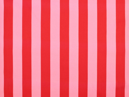 Dressmaking Fabric | Arlo Stripe Cotton Lawn - Tomato & Blossom | Fabric Godmother