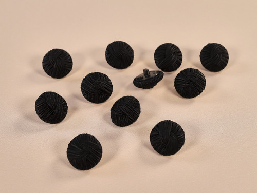 Haberdashery | Braided Buttons - 20mm - Black  | Fabric Godmother