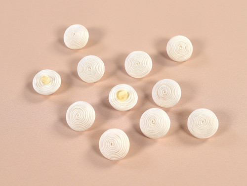 Haberdashery | Braided Buttons - 20mm - Ivory  | Fabric Godmother