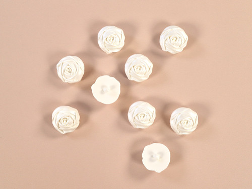 Haberdashery | Rose Buttons - 26mm - Cream | Fabric Godmother