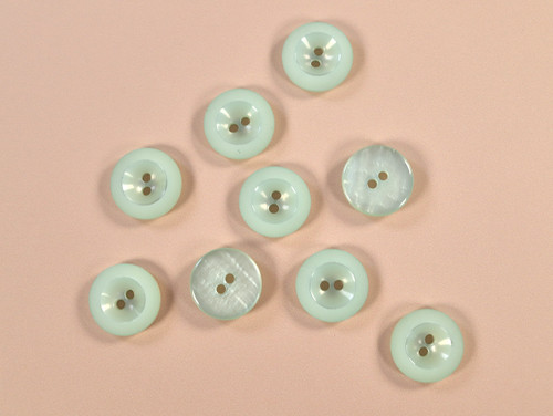 Haberdashery | Mint Green Chunky Buttons - 27mm | Fabric Godmother