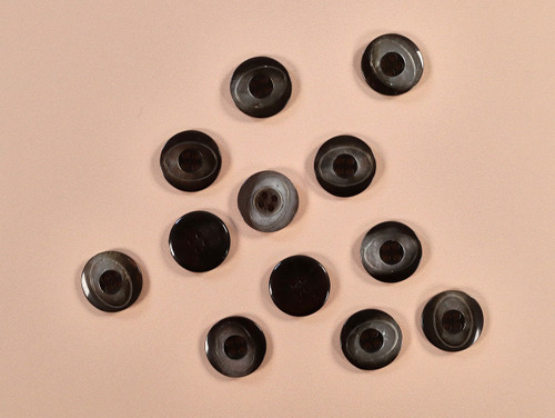 Haberdashery | Silver Circle Buttons - 22mm - Brown | Fabric Godmother