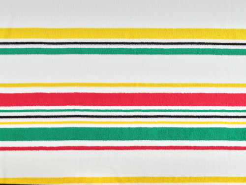 Dressmaking Fabric | Fritz Stripe Terry Towelling - Ivory | Fabric Godmother 