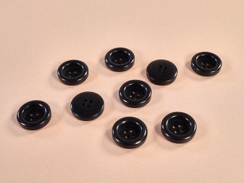 Haberdashery | Black Chunky Buttons - 28mm - Black | Fabric Godmother