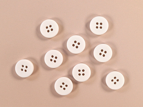 Haberdashery | Chunky Button - 22mm - White | Fabric Godmother