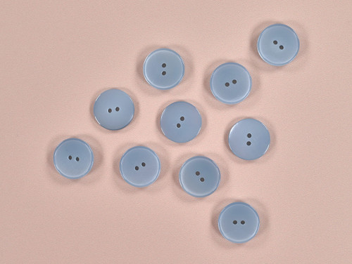 Haberdashery | Pearl Rimmed Buttons - 24mm – Blue | Fabric Godmother