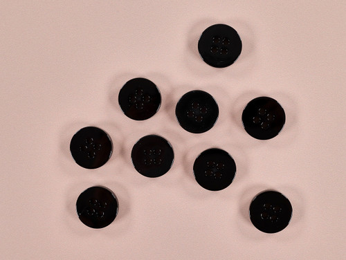 Haberdashery | Chunky Button - 22mm - Black | Fabric Godmother