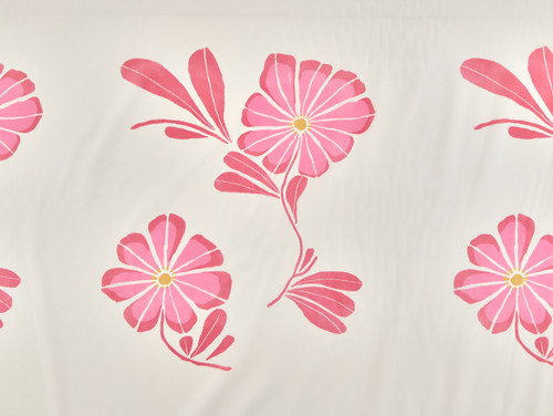 Dressmaking Fabric |Rosy Meadow Cotton Poplin - Cream | Fabric Godmother 