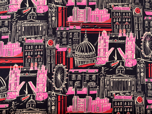 Dressmaking Fabric | Phineas Cotton Poplin - Midnight | Fabric Godmother