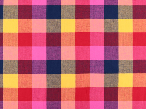 Dressmaking Fabric | Jaipur Yarn Dyed Check Cotton - Multi | Fabric Godmother