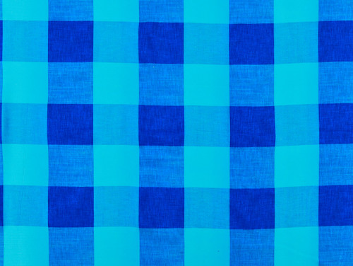 Dressmaking Fabric | Zebedee Yarn Dyed Gingham Viscose - Blue | Fabric Godmother