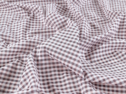 Dressmaking Fabric | Aire Yarn Dyed Gingham Cotton - Light Pink | Fabric Godmother