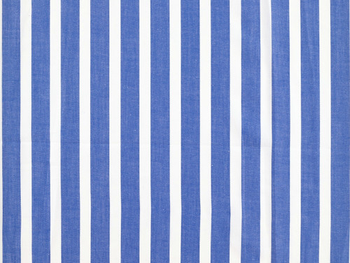 Dressmaking Fabric | Joan Yarn Dyed Wide Stripe Cotton - Blue | Fabric Godmother