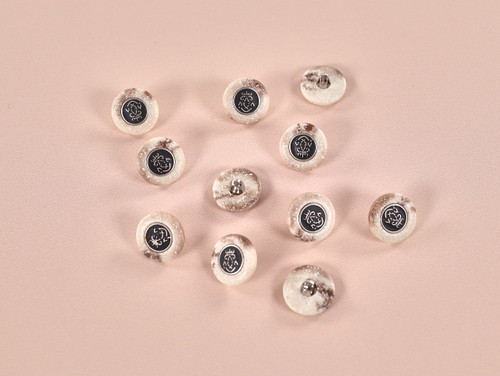 Haberdashery | Stone-effect Shank Button - 16mm - Cream | Fabric Godmother