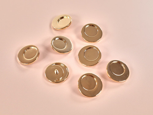 Haberdashery | Large Metal Buttons - 34mm - Gold| Fabric Godmother