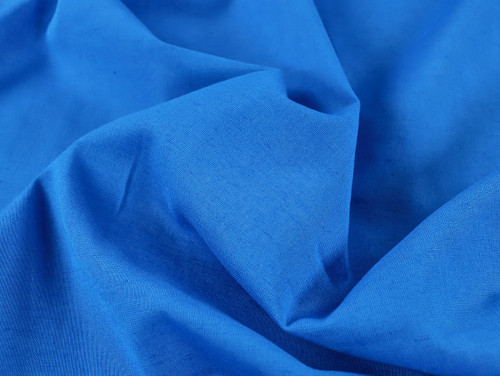 Dressmaking Fabric | Lisandra Cotton & Linen - Cobalt | Fabric Godmother