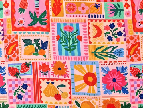 Dressmaking Fabric | Mirabelle Viscose Lawn - Pink | Fabric Godmother