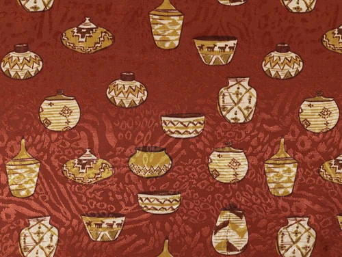 Dressmaking Fabric | Pots Viscose ECOVERO™ Jacquard - Sienna | Fabric Godmother 