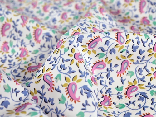 Dressmaking Fabric |Liberty Fabrics Piccadilly Poplin® Redington - Ivory | Fabric Godmother 