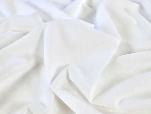 Dressmaking Fabric | Rita Spot Cotton - Ivory | Fabric Godmother