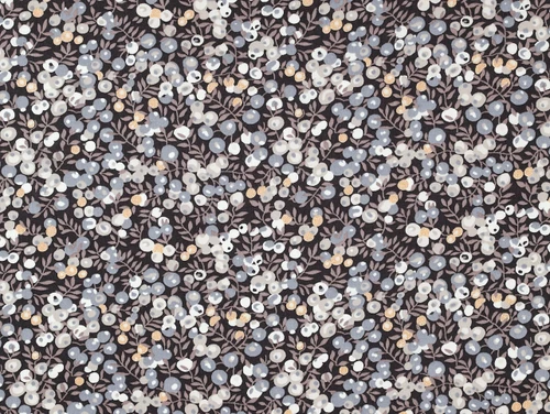 Dressmaking Fabric  | Liberty Fabrics Tana Lawn® Wiltshire Metallic - Slate | Fabric Godmother 